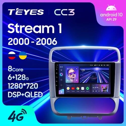 TEYES CC3 For Honda Stream 1 2000 - 2006 Car Radio Multimedia Video Player Navigation stereo GPS Android 10 No 2din 2 din DVD