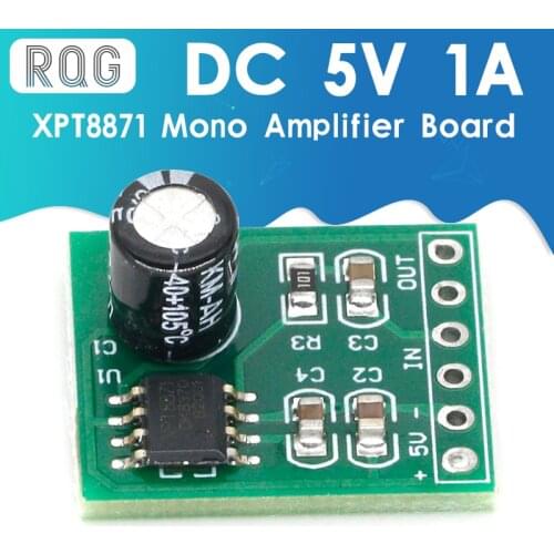 XH-M125 XPT8871 Mono Amplifier Board DC 5V 1A 5W Audio Placa Amplificador Mini Speaker Sound Board Volume Control