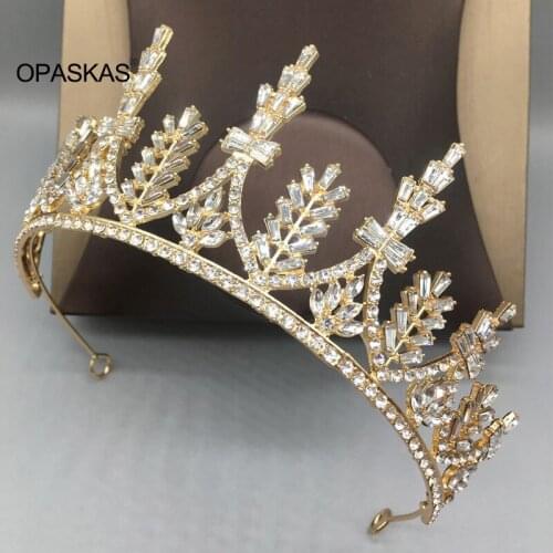 Jeweled Crowns Beautiful Headpiece Wedding Crown Wedding Tiaras Hair Accessories for Prom Birthday Costume Party VL