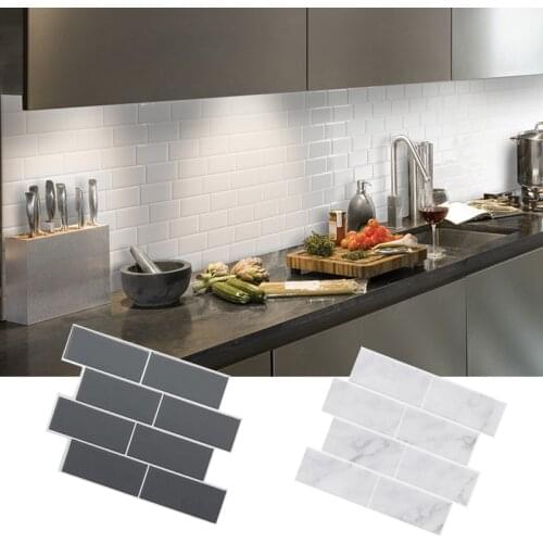 1PC 3D Wall Stickers DIY Self-adhesive Imitation Brick Floor Tile For Living Room Kitchen TV Backdrop 3d Wall Stickers