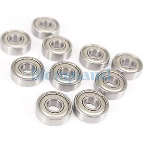 10)607ZZ 7x19x6mm ABEC1 Thin-wall Shielded Deep Groove Ball Bearing