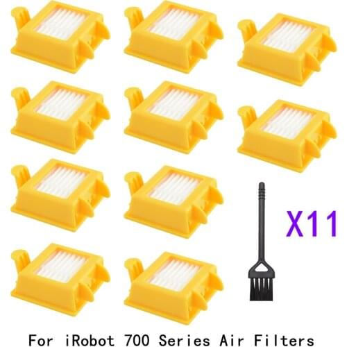 10pcs Accessories for iRobot Roomba 700 Series 760 770 780 790 Roomba Vacuum Cleaner Washable Hepa Air Filters kits Parts