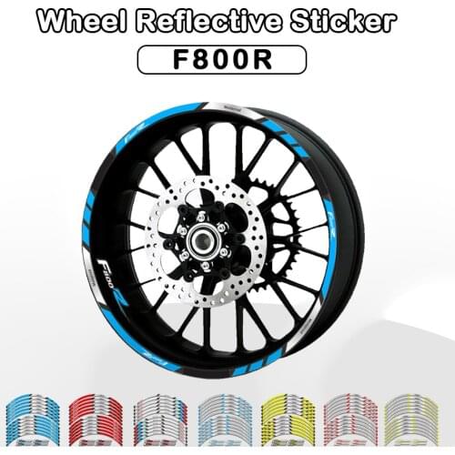 12 Strips Stickers Moto Decal Motorcycle Decals Reflective Waterproof Wheel Decals For BMW F800R F800 R F 800 R 2010-2019 2018