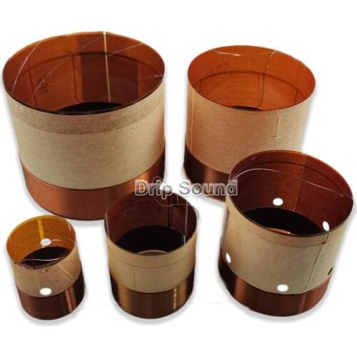 2pcs 64/65.5/75.5/76.2/76.5/76.9/99.2/99.5/100mm Core Bass Voice Coil KSV Kapton Woofer Sound Drive Speaker Repair Parts