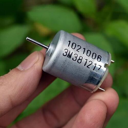 370 Micro Motor with Metal Brush and Commutator, Mute Micro Current Motor DC24V-36V, 3300-5100 rpm, 16.5mm Shaft, Diameter 2mm