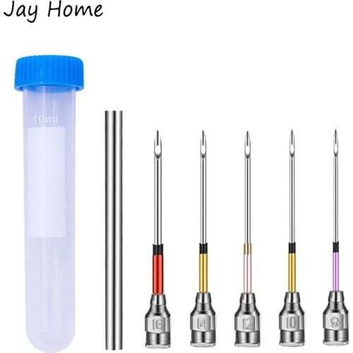 5 Sizes Embroidery Stitching Punch Needles with Metal Handle Felting Punch Needles Kit for Embroidery Cross Stitch Sewing Tools