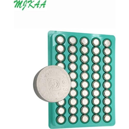 MJKAA 50PCS AG13 Lr44 357A S76E G13 LR1154 1.55V Button Coin Cell Battery Use In Watches,Calculators,Toy Remote Controls
