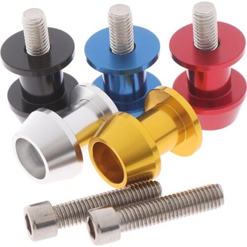 8mm Spools Stand Arm Swing Screw Sliders Car Accessories Motorcycle Motorcycle Swingarm Spools Slider