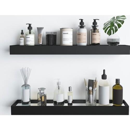 Aluminum Storage Hanging Shelf Kitchen Storage Rack Pantry Cookware Spice Shelf Punch-free with Pole Household Rack