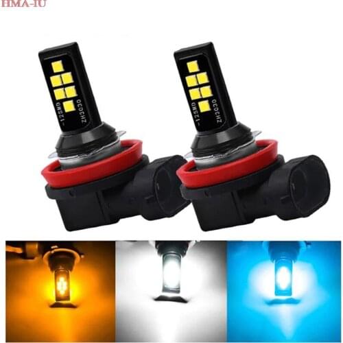 Anmingpu 2x Car Fog Lamp H11 Led LampLed Fog Light Bulb White Ice Blue