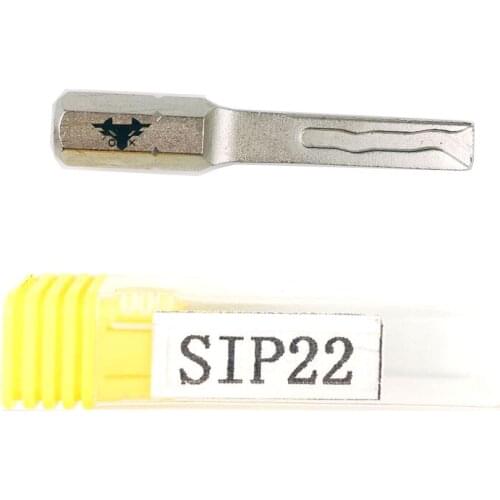 SIP22 Car Key Power Key Stainless Steel Strong Key for Car Lock Hard Sip22 Locksmith Tools