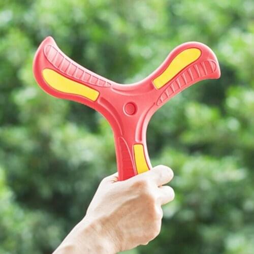 1PC Soft Material Boomerang Family Outdoor Sports Boomerang Toddlers Gifts Outdoor Gifts for Boys Safety Flying Disc Y4UD