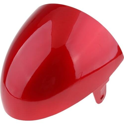 Red 270x265mm Motorcycle ABS Plastic Rear Passenger Seat Cowl Cover for Cafe Racer Compartment Seat