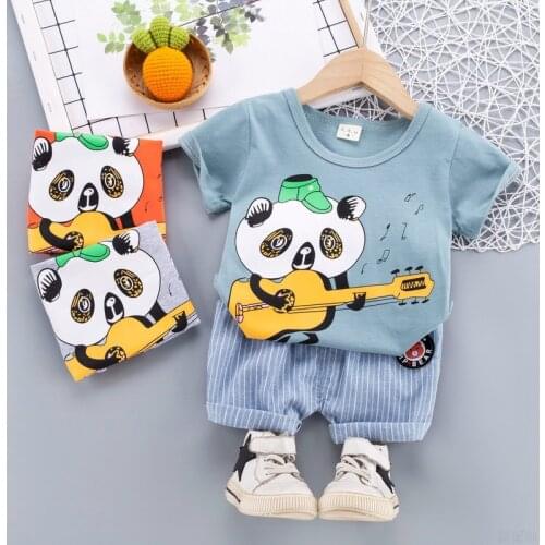 Baby Boys Clothes Suits Panda Style Boys Clothing Sets T- Shirt+Pants Casual Sport Suits Toddler Sets Toddler Boys Clothing Set