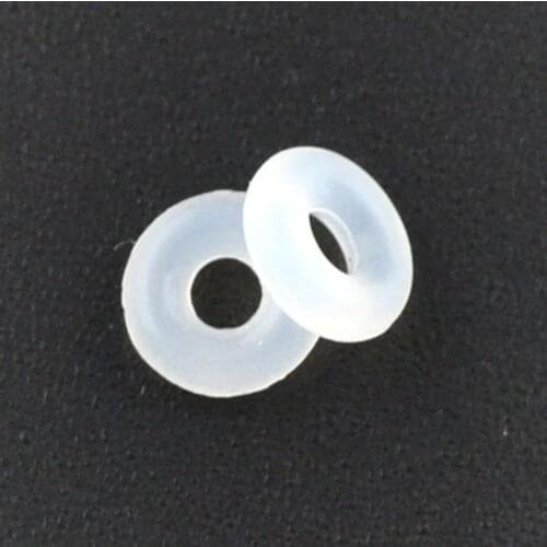 DoreenBeads Rubber European Style Charm Beads DIY Making Earrings Necklace Bracelets Handmade Jewelry Findings 6mm x 1.9mm,45PCs