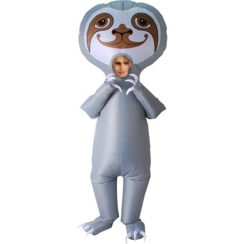 Fantasy Halloween Christmas Inflatable Costume Sloth Adult Kids Anime Suit Blow Up Fancy Dress Monster Festival Party Clothing