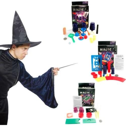 Classic Magician Vanishing Ball Magic Tricks Toy Magic Play Props Tool Accessories Set for Kid Simple Educational Magic Beginner