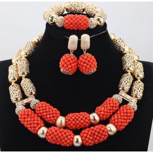 Beautiful Indian Wedding Crystal Jewelry Set Pretty Nigerian Beaded Jewelry Set Free Shipping QW1018