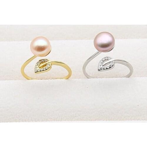 Leaf Style Ring Mountings, Ring Findings, Adjustable Ring Jewelry Parts Fittings Charm Accessories Silver Jewellery