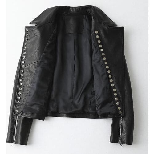 Real Leather Jacket Autumn Winter Jacket Women Sheepskin Coat Female Streetwear Bomber Jackets Chaqueta Mujer KQN69334