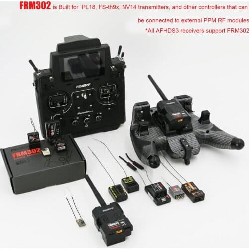 Flysky FRM302 2.4GHz AFHDS 3 Transmitter Module PPM/UART Data Port for Flysky PL18 FS-TH9X NV14 Transmitter RC FPV Racing Drone