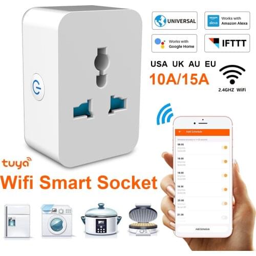 NEW Wifi And Bluetooth Universal Socket Multi-function Conversion Socket 10 15A Wifi Switch For Alexa Google Home IFTTT