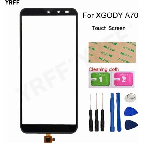 New Touch Glass Screen For XGODY A70 Touch Screen Digitizer Sensor Glass Panel Replacement Parts