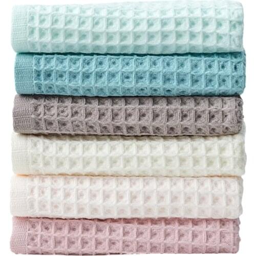 Beroyal Brand 1PC 100% Cotton Hand Towels for Adults Plaid Hand Towel Face Care Magic Bathroom Sport Waffle Towel 34x74cm