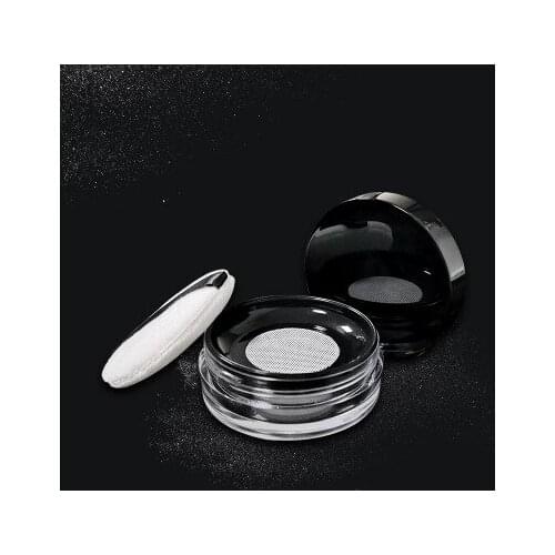Portable Plastic Powder Box Handheld Empty Loose Powder Pot With Sieve Cosmetic Travel Makeup Jar sifter Container