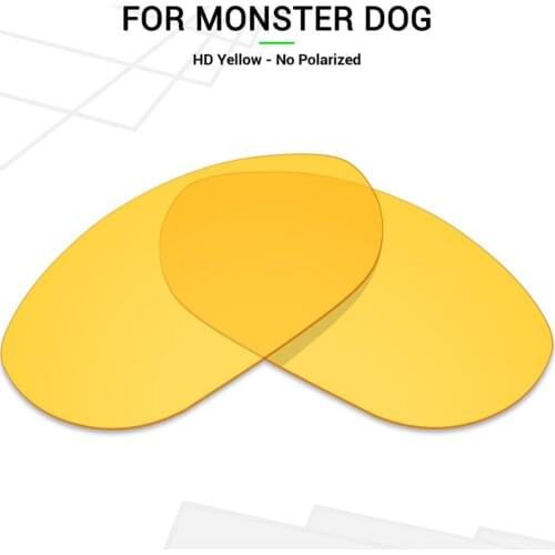 Mryok Replacement Lenses for Oakley Monster Dog Sunglasses HD Yellow
