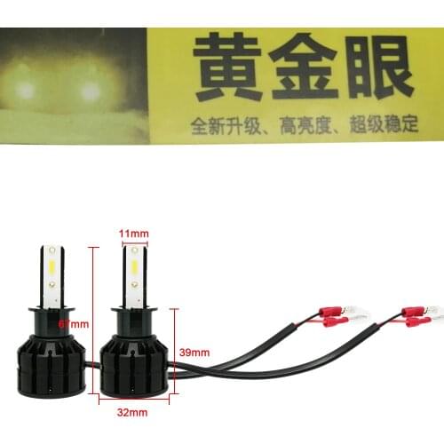 SPCOOC 1 Pair Universal 12V Car Lights H3 LED Lamp Car Energy saving Headlight Fog Light