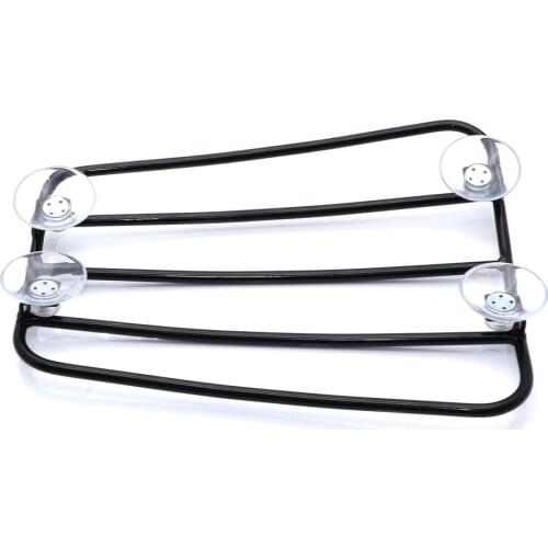 Steel Universal Black/Chrome 4Suction Cup Fuel Gas Tank Parcel Rack Bracket Bobber Touring For Harley Honda Yamaha Suzuki BMW