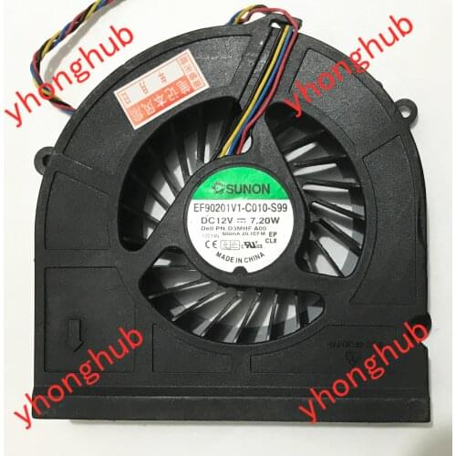 SUNON EF90201V1-C010-S99 D3MHF DC 12V 7.20W Inspiron one 2020 Laptop Cooling Fan