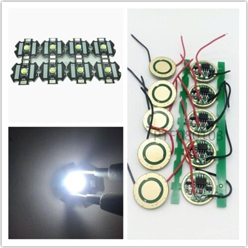 Cree XM-L T6 10W Cool White 6500k LED Light + T6 L2 DC 3.7V 2.5A XML LED Dimmer Driver For DIY