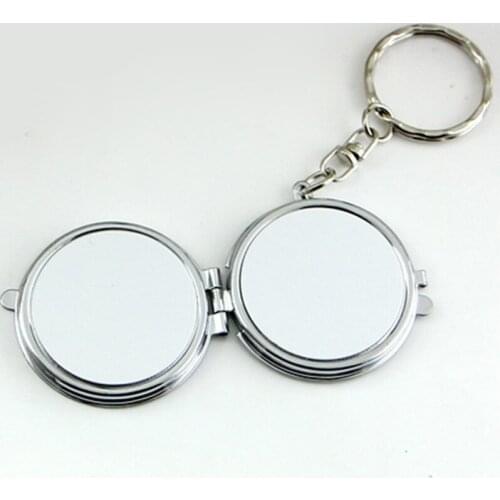 Heat Transfer Key Chain Sublimation Print Blank Small Mirror