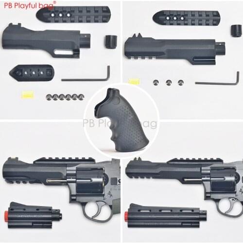 Outdoor CS toy model Small moon 3 resolver tactical R8 gun head barrel refitting accessories nylon grip water bullet gun QE10