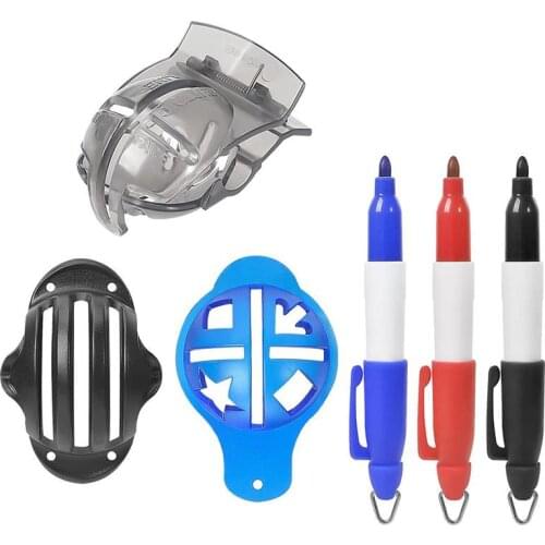 1Set Golf Ball Alignment Identification Tool Putt Positioning Ball Golf Line Marker Golf Training Template Golf Accessories