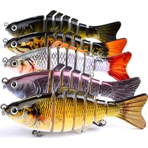 1pcs/lot Fishing Lure Multi Jointed Hard Bait 10cm 15g Lifelike joint bait Wobblers 6 Segments Swimbait Fishing Lure Crankbait