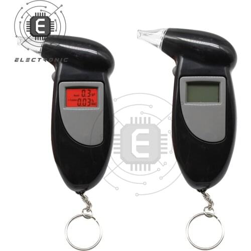 1PCS Handheld Backlight Digital Alcohol Tester Digital Alcohol Breath Tester Breathalyzer Analyzer LCD Detector Backlight Light