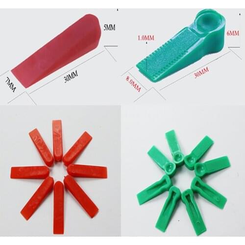 100pcs 5 6mm Tile spacer Tile Leveling System Locator Spacers Level Wedges Adjust the Gap Caused by Ceramic Tile Defects