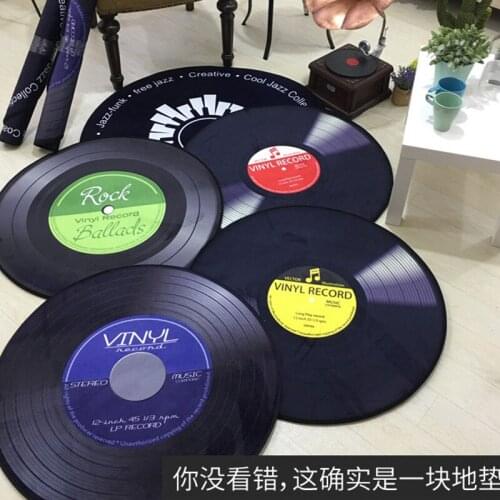 3D Vinyl Record Round Floor Mat Carpet