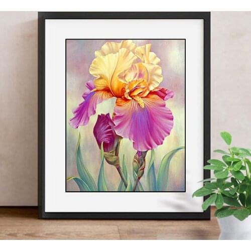 5D DIY Diamond Painting Flower Full Drill Square Picture Of Rhinestone Mosaic Diamond Embroidery Handmade Scenic Decor