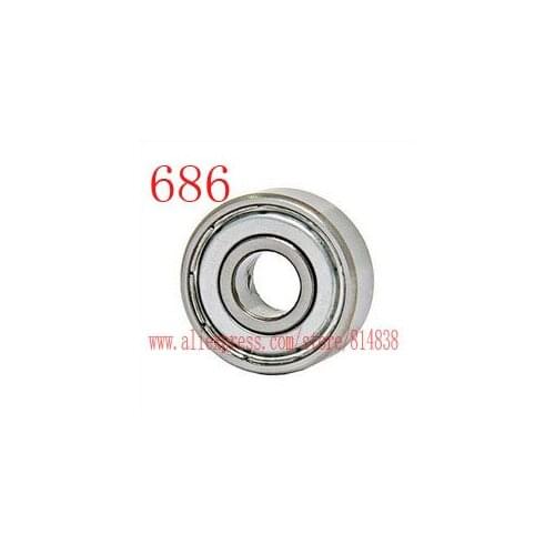 686 686ZZ Bearing 6x13x5 Shielded Ball Bearings 50 pieces