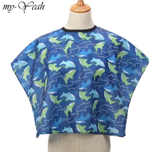 Children Kids Hairdressing Cloth Wrap Hair Cutting Hairdresser Barbers Capes Gown Salon Haircut Wraps Protector Styling Tools