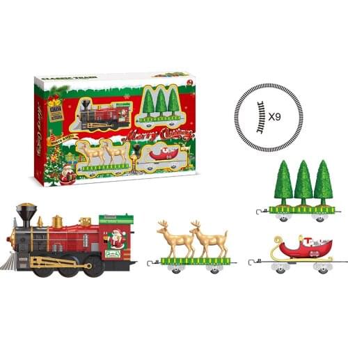 Surwish Christmas Electric Assembly Music Rail Train Toy Blocks Toys For Children Kids Christmas Gifts 2019