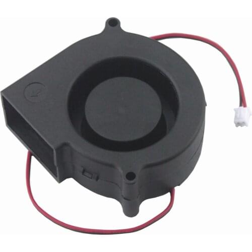 Gdstime 100 pcs DC 24V 75mm Blower Fan 75x30mm 24 Volt Turbine Centrifugal Brushless Cooling Fan 2 Pin 7530 Ball Bearing 7.5cm