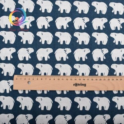 Haisen,Printed Cotton Linen Fabric For Patchwork Quilting Sewing DIY Sofa Table Cloth Furniture Cover Curtain Bag Cushion Fabric