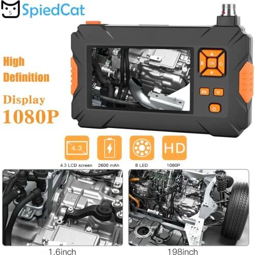 HD 2MP 1080P 4.3inch Display Screen Industrial Handheld Endoscope Video Borescope Underwater Micro Pipe Inspection Scope Camera