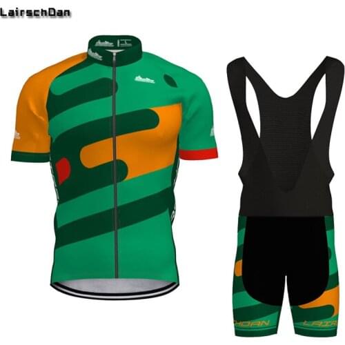 LairschDan Men Clothes Wear Team Cycling Jersey Short Sleeve Cycling Clothing Summer MTB Road Bike Sets abbigliamento ciclismo
