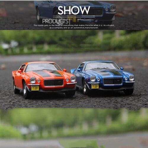 Diecast Model Car 1:18 Alloy Toy Cars 1971 Camaro Z28 Simulation Model Car Boy Static Display Gift Toys for Boys Hot Toy